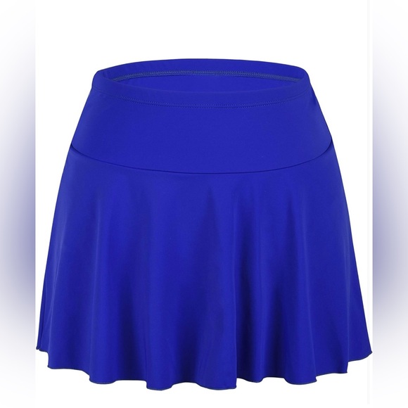 Swim Skirt Women's Mid Waist Tummy Control Swimwear Plus Size Swimsuit Bottom - Picture 2 of 7